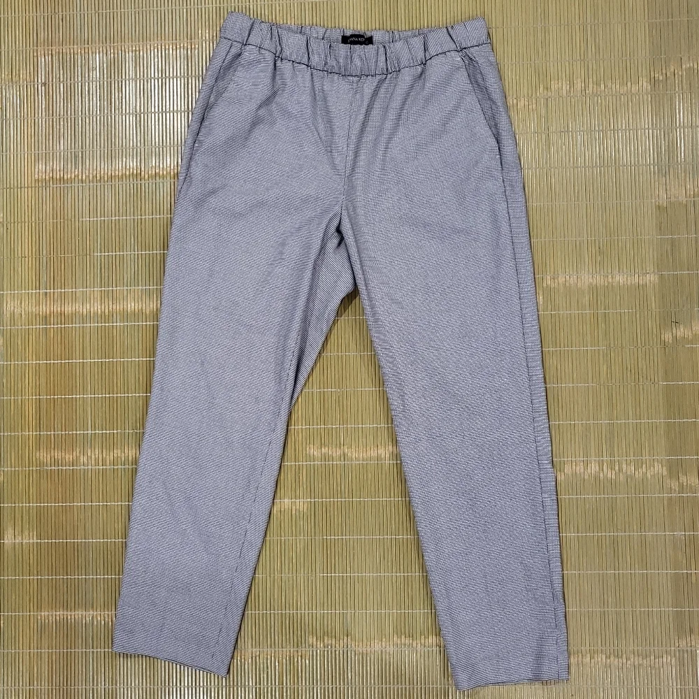 Banana Republic Small Black White Tattersall Plaid Pants - Picture 2 of 9